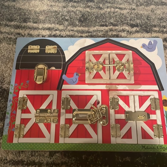 Toys Melissa Doug Latches Skills Barn Poshmark